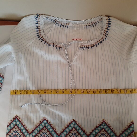 Johnny Was Embroidered Peasant Blouse - Picture 12 of 13